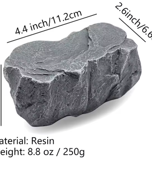 Sleutel Verstopdoos in Rotsvorm – Weerbestendige Hars Sleutelhouder voor Tuin en Buiten