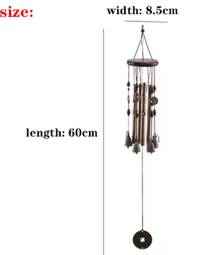 Metalen Windgong met Klokken – Decoratieve Tuin Windgong voor Buiten en Balkon