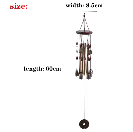 Metalen Windgong met Klokken – Decoratieve Tuin Windgong voor Buiten en Balkon