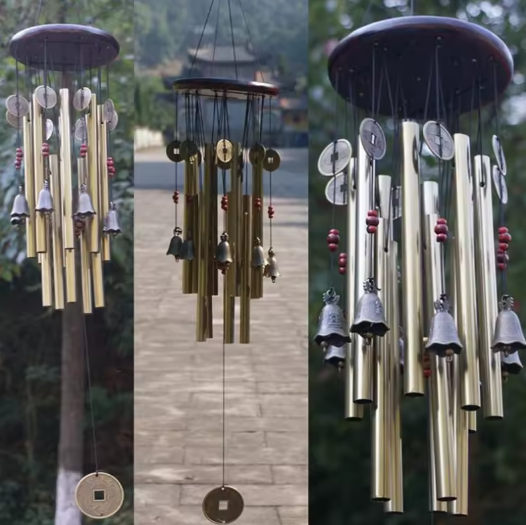 Metalen Windgong met Klokken – Decoratieve Tuin Windgong voor Buiten en Balkon