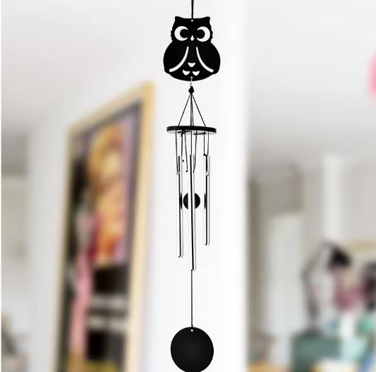 Handgemaakte Metalen Windgong met Decoratieve Hanger – Multi-Pijp Muziek Windgong voor Tuin en Balkon