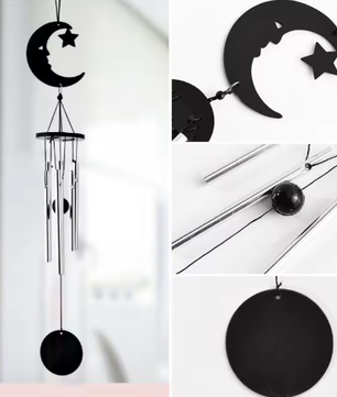 Handgemaakte Metalen Windgong met Decoratieve Hanger – Multi-Pijp Muziek Windgong voor Tuin en Balkon