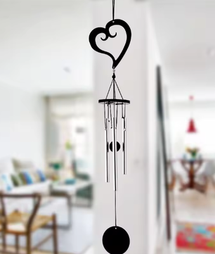 Handgemaakte Metalen Windgong met Decoratieve Hanger – Multi-Pijp Muziek Windgong voor Tuin en Balkon