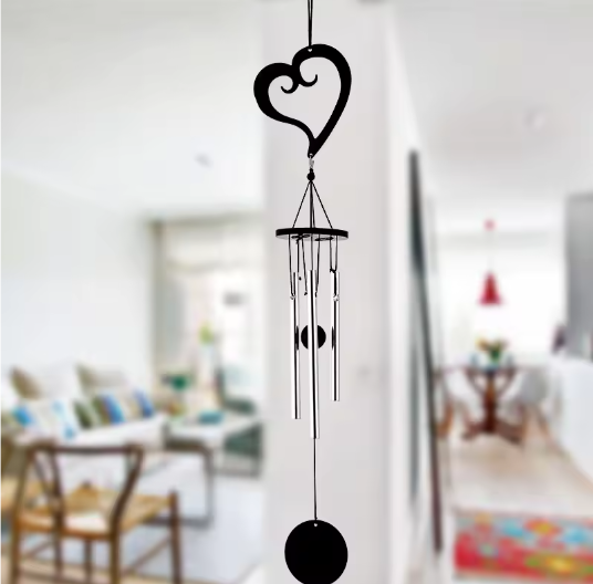 Handgemaakte Metalen Windgong met Decoratieve Hanger – Multi-Pijp Muziek Windgong voor Tuin en Balkon