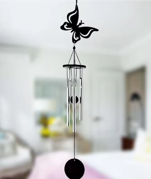 Handgemaakte Metalen Windgong met Decoratieve Hanger – Multi-Pijp Muziek Windgong voor Tuin en Balkon