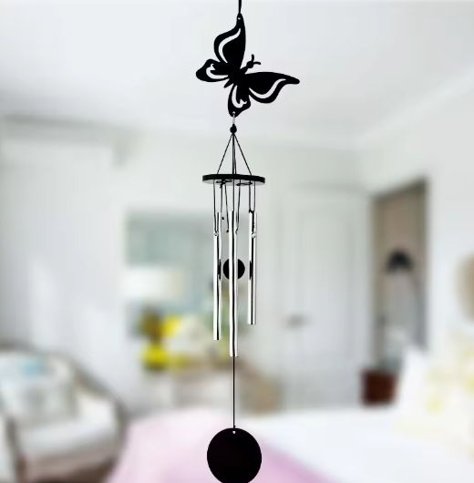 Handgemaakte Metalen Windgong met Decoratieve Hanger – Multi-Pijp Muziek Windgong voor Tuin en Balkon