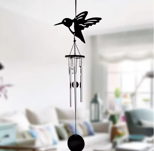 Handgemaakte Metalen Windgong met Decoratieve Hanger – Multi-Pijp Muziek Windgong voor Tuin en Balkon