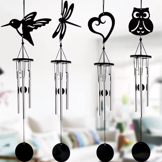 Handgemaakte Metalen Windgong met Decoratieve Hanger – Multi-Pijp Muziek Windgong voor Tuin en Balkon