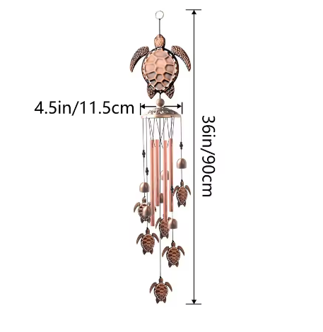 Grote Metalen Windgong met Klokken – Decoratieve Tuin Windgong voor Balkon en Buiten