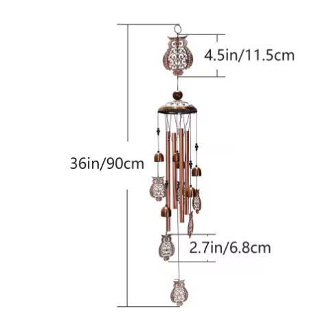 Grote Metalen Windgong met Klokken – Decoratieve Tuin Windgong voor Balkon en Buiten