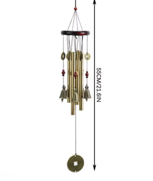 Grote Metalen Windgong met Klokken – Decoratieve Tuin Windgong voor Balkon en Buiten