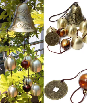 Grote Metalen Windgong met Klokken – Decoratieve Tuin Windgong voor Balkon en Buiten