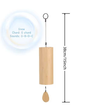 Japanse Stijl Bamboe Windgong – Rustgevende Tuin- en Wanddecoratie voor Binnen en Buiten