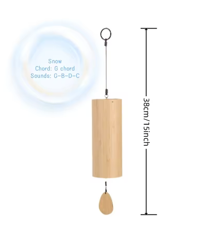 Japanse Stijl Bamboe Windgong – Rustgevende Tuin- en Wanddecoratie voor Binnen en Buiten
