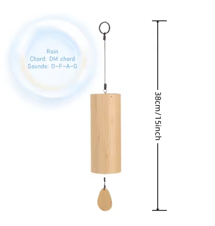 Japanse Stijl Bamboe Windgong – Rustgevende Tuin- en Wanddecoratie voor Binnen en Buiten
