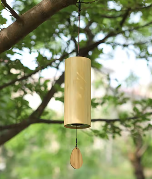 Japanse Stijl Bamboe Windgong – Rustgevende Tuin- en Wanddecoratie voor Binnen en Buiten
