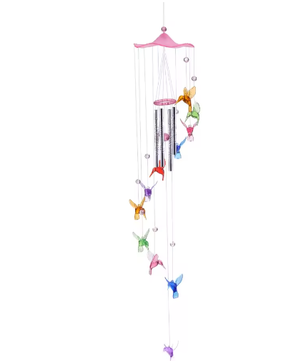 Kolibrie Windgong – Decoratieve Hangende Windbel voor Tuin, Raam en Interieur