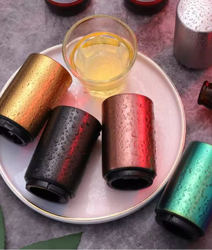 Automatische Bierflesopener met Drukmechanisme – RVS Magnetische Flesopener voor Keuken en Bar