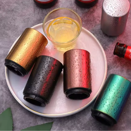 Automatische Bierflesopener met Drukmechanisme – RVS Magnetische Flesopener voor Keuken en Bar