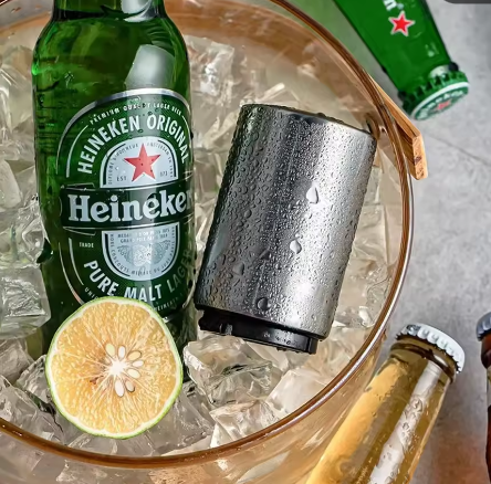Automatische Bierflesopener met Drukmechanisme – RVS Magnetische Flesopener voor Keuken en Bar