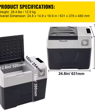 Draagbare Autokoelkast met Compressor – 20-55L Elektrische Koelbox