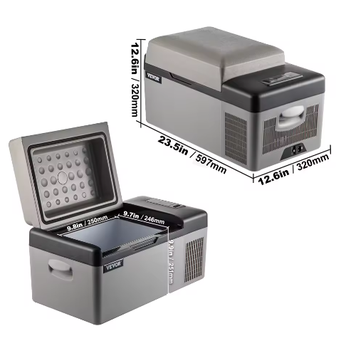 Draagbare Autokoelkast met Compressor – 20-55L Elektrische Koelbox