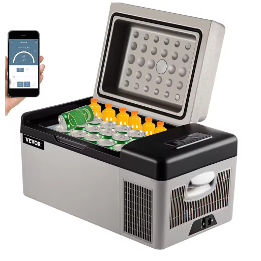 Draagbare Autokoelkast met Compressor – 20-55L Elektrische Koelbox