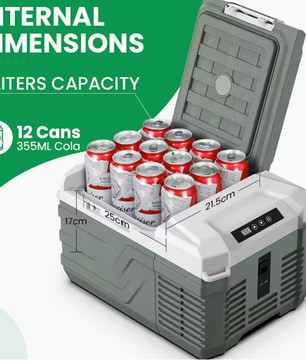 Draagbare Autokoelkast 9L met Compressor – Elektrische Mini Koelbox