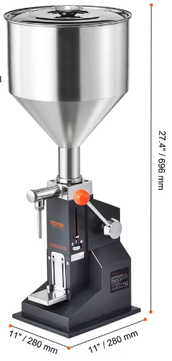 Handmatige Vloeistofvulmachine 5–100 ml met Trechter