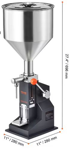 Handmatige Vloeistofvulmachine 5–100 ml met Trechter