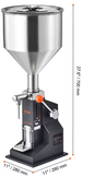 Handmatige Vloeistofvulmachine 5–100 ml met Trechter