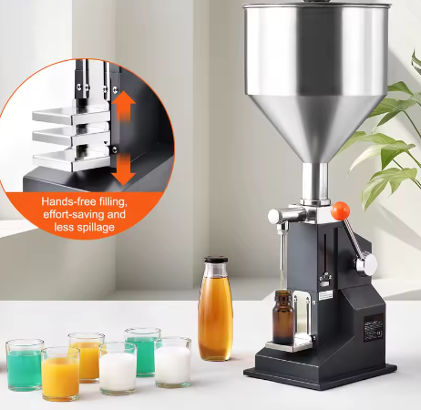 Handmatige Vloeistofvulmachine 5–100 ml met Trechter