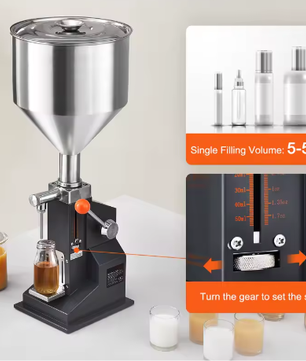 Handmatige Vloeistofvulmachine 5–100 ml met Trechter