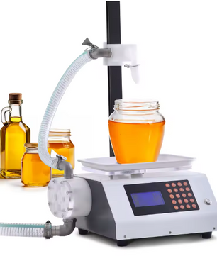 Automatische Vloeistof Vulmachine met Tandwielpomp en Digitale Controle – Flessenvuller voor Parfum, Drank en Olie 50-5000 g