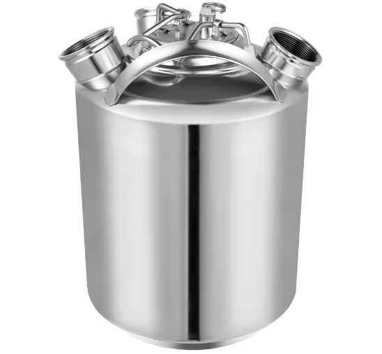 10L Bierlijn Reinigingsvat – RVS Reinigingsset met 2D-Koppeling voor Tapinstallaties