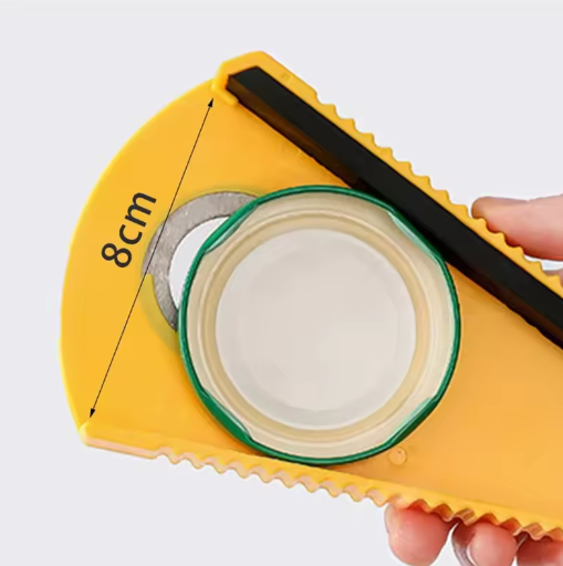 Multifunctionele Fles- en Potopener met Antislip Grip – Draaiflesdop Opener