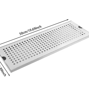 RVS Biertap Lekbak – Verwijderbare Druppelbak voor Biertoren en Bar