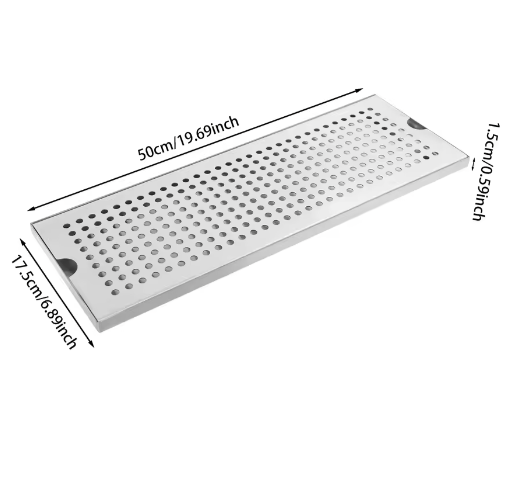 RVS Biertap Lekbak – Verwijderbare Druppelbak voor Biertoren en Bar