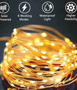 Solar LED Lichtslinger voor Buiten – Waterdichte Tuinverlichting op Zonne-energie