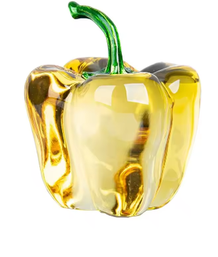 Kristallen Chili Peper Ornament – Decoratief Glasbeeldje voor Interieur