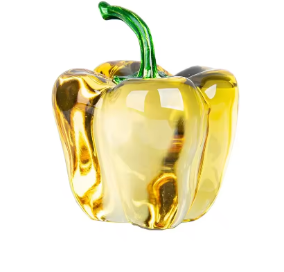 Kristallen Chili Peper Ornament – Decoratief Glasbeeldje voor Interieur