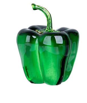 Kristallen Chili Peper Ornament – Decoratief Glasbeeldje voor Interieur