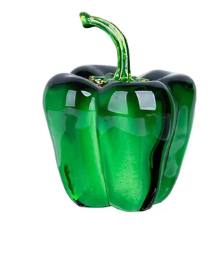 Kristallen Chili Peper Ornament – Decoratief Glasbeeldje voor Interieur