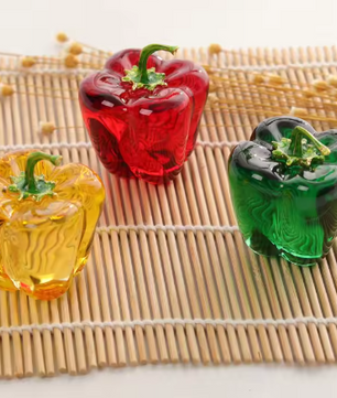 Kristallen Chili Peper Ornament – Decoratief Glasbeeldje voor Interieur