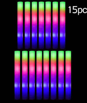 LED Glow Sticks Feeststaven – RGB Schuim Lichtstokken voor Feesten en Evenementen