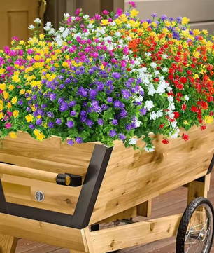 Set van 5 Kunstbloemen voor Buiten – UV-Bestendige Decoratieve Tuinplanten