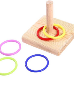 Vogeltraining Ring Speelgoed – Interactief Educatief Speelgoed voor Papegaaien en Vogels