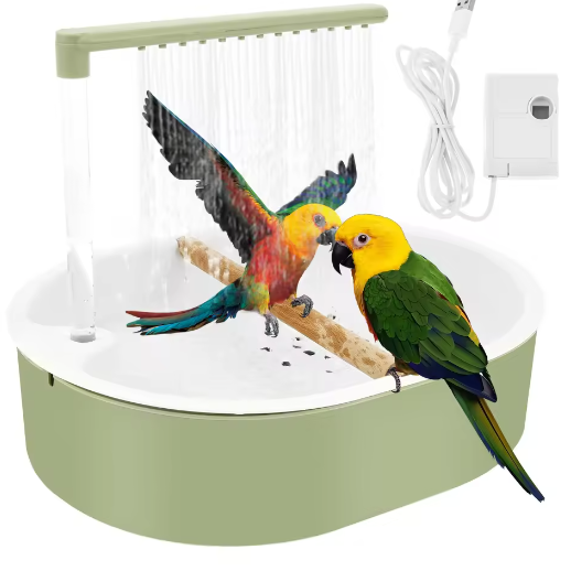 Automatisch Vogelbad met Circulerend Water – USB Elektrische Vogel Douche voor Papegaaien en Parkieten