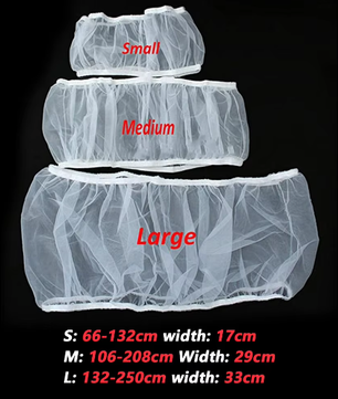 Mesh Vogelkooi Cover – Nylon Zaadvanger en Stofdichte Vogelkooi Bescherming
