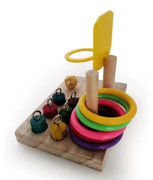 Vogeltraining Speelgoedset – Interactief Intelligentie Puzzel Speelgoed voor Papegaaien